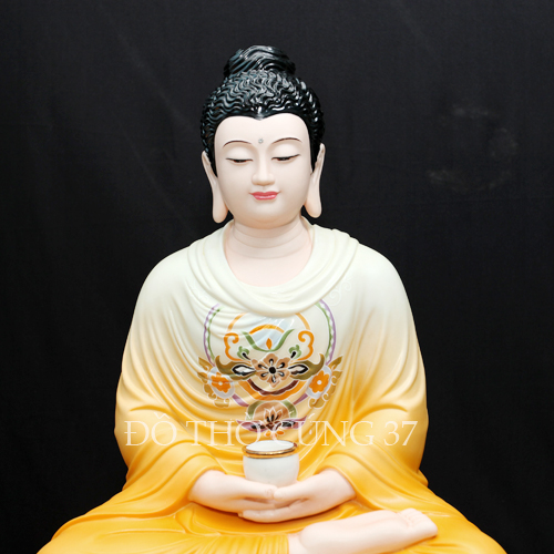 TƯỢNG PHẬT THÍCH CA ĐÁ VÀNG CAO CẤP - HÀNG NHẬP KHẨU