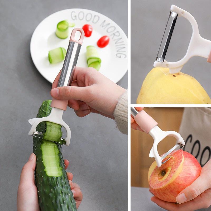 Nạo Rau Củ Quả Đa Năng Cán INOX Sắc Bén Chống Rỉ Chất Lượng Cao