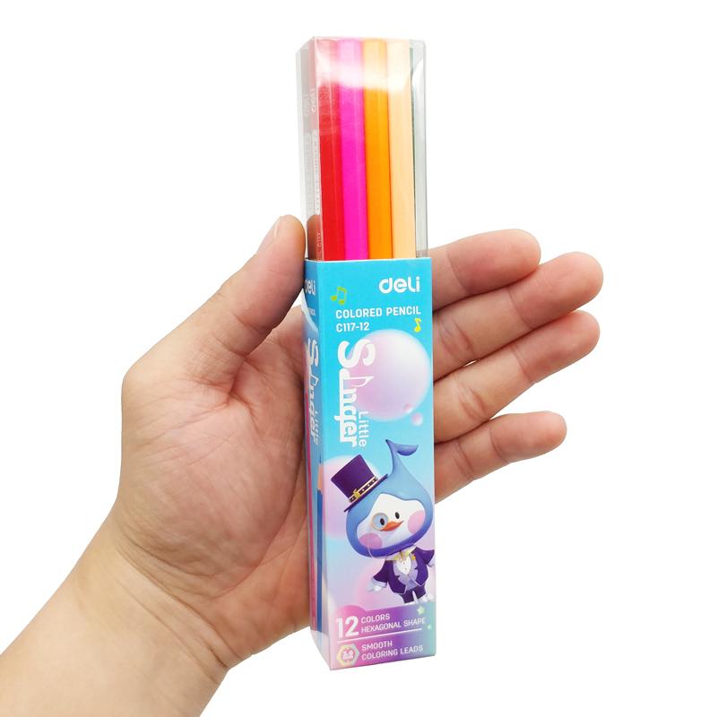 Bộ 12 Bút Chì Màu Little Singer - Deli EC117-12