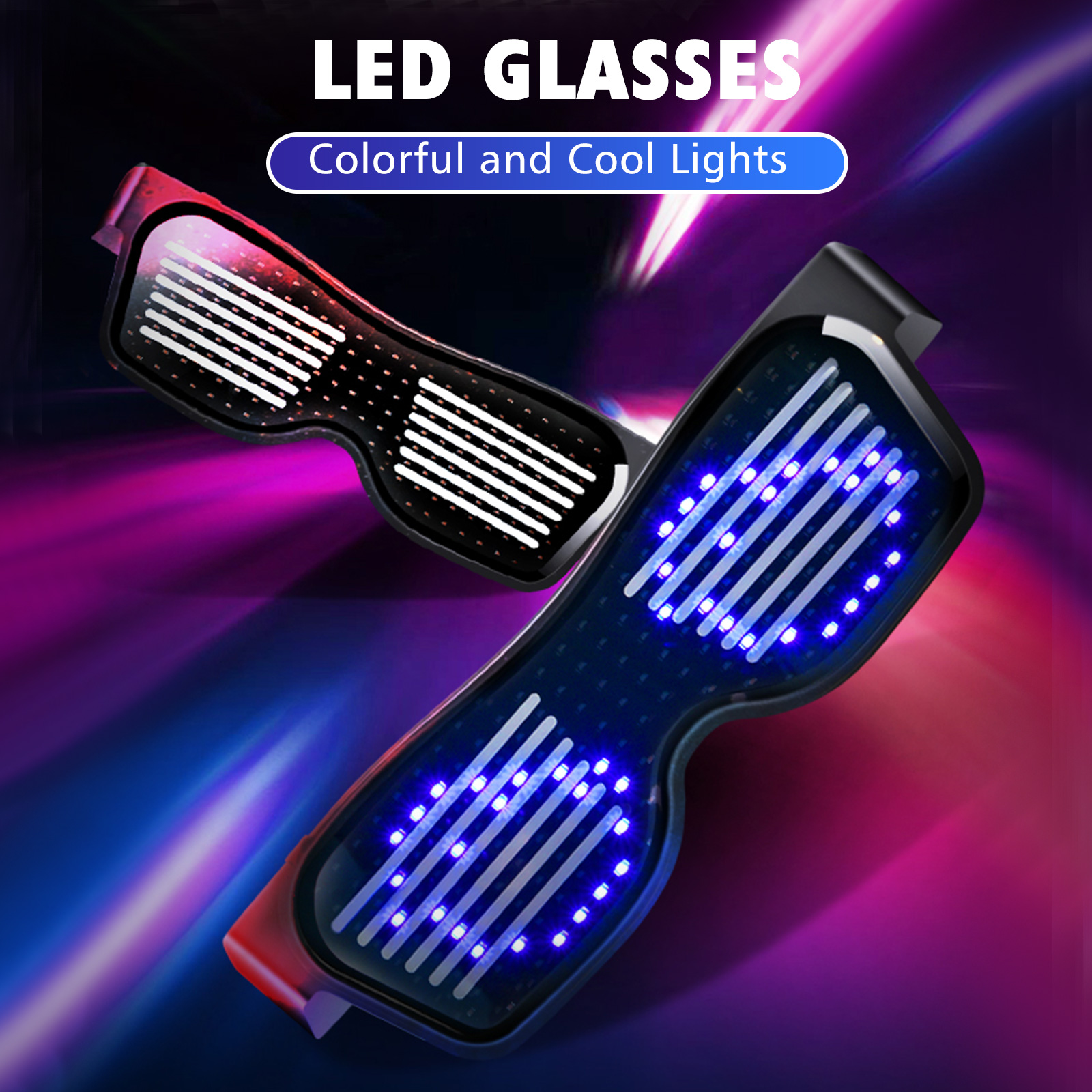 Kính BT LED có thể tùy chỉnh màu lý tưởng để tạo ra một tâm trạng lãng mạn hoặc vui vẻ