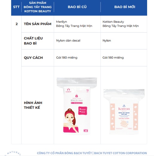COMBO 3 GÓI BÔNG TẨY TRANG BỀ MẶT MỊN BẠCH TUYẾT