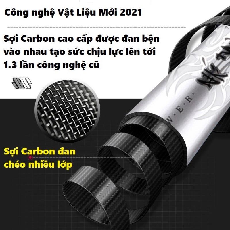 Cần câu tay 7H dài 6m3 hàng loại 1 cần tải cá 9kg thu gọn 1m1 siêu khoẻ