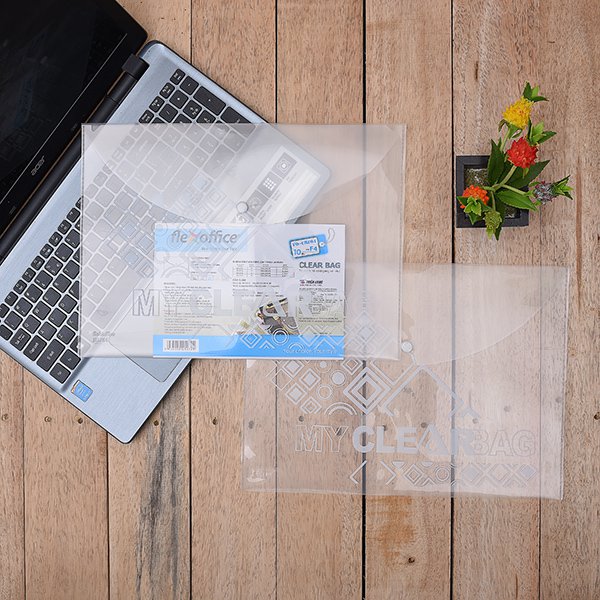 Xấp 10 Bìa nút F4 Thiên Long Flexoffice dày 0.175 mm- CBF04