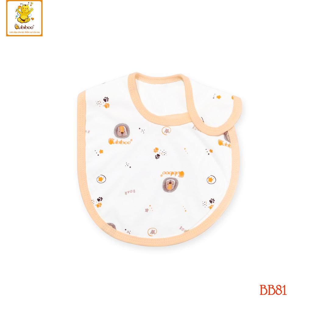 Yếm Dán Sơ sinh cotton 2 lớp in hình cute BABIBOO - BB81