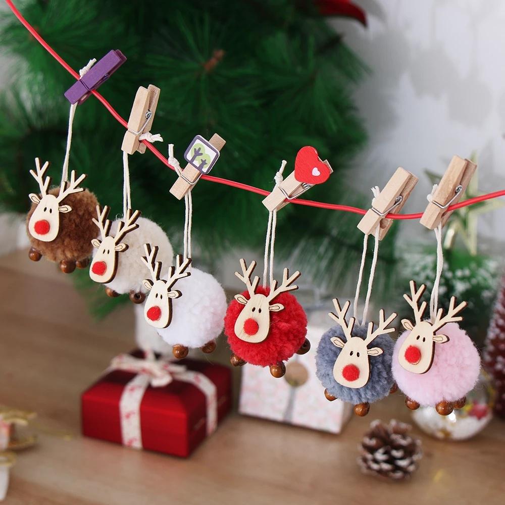 Búp Bê Treo Trang Trí Cây Thông Giáng Sinh Hình Tuần Lộc