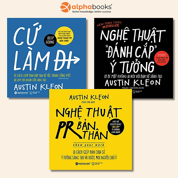 Combo 3 Cuốn Nghệ Thuật PR Bản Thân  Nghệ Thuật Đánh Cắp Ý Tưởng  Cứ Làm Đi