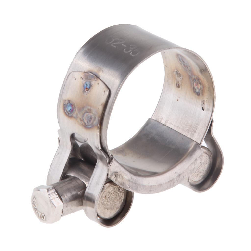 Heavy Duty Stainless Steel Motorcycle Exhaust Clamp Clip 32-35mm
