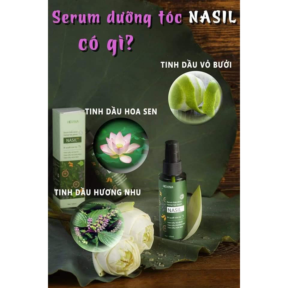 Serum dưỡng tóc thảo dược Nasil hết hói, cho tóc dày, bóng, khỏe