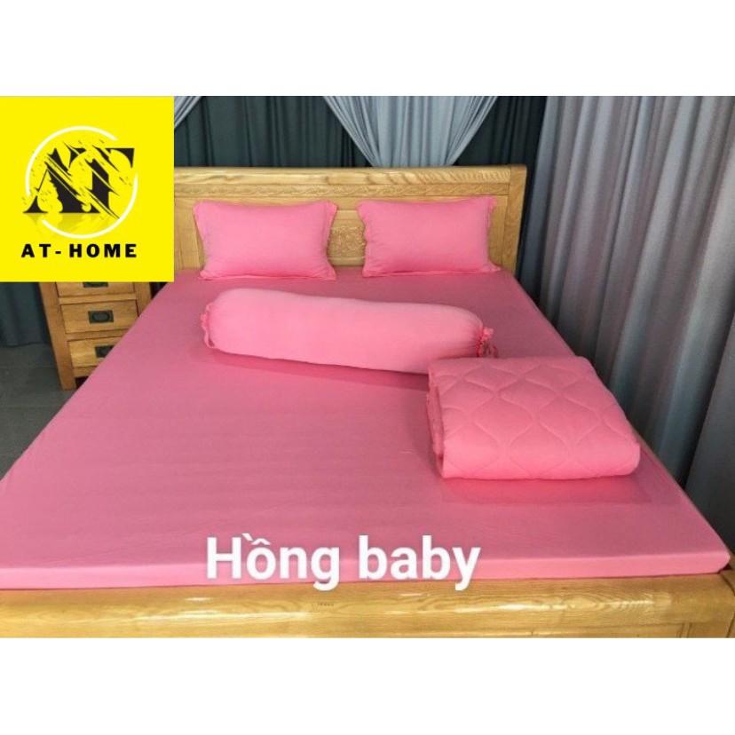 Ga - Drap Giường Lẻ Thun Mát Lạnh - Hồng Baby
