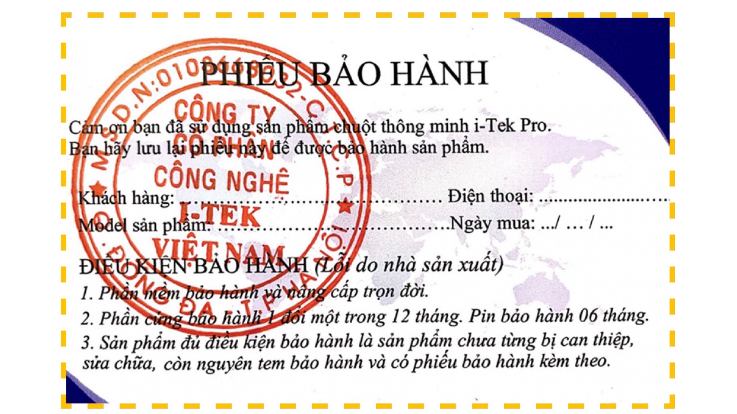 Chuột thông minh i-tek Pro - Hàng chính hãng