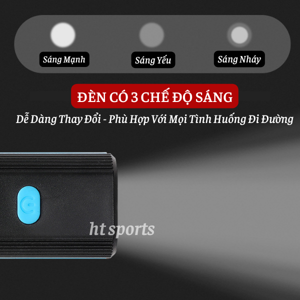 Đèn Xe Đạp Thể Thao Có Còi Pin Sạc USb Led T6 Chống Nước Nhiều Chế Độ Sáng