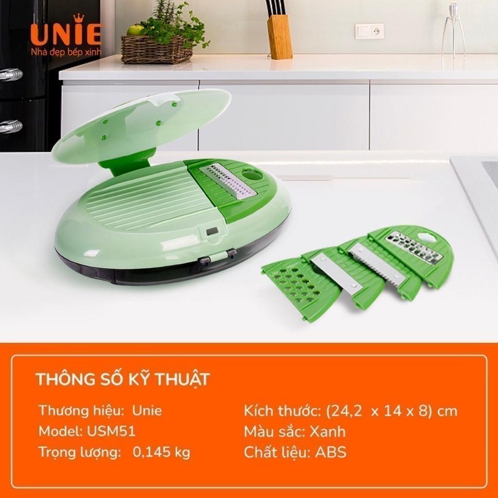 Bộ xay cắt thực phẩm đa năng Unie UMS51, Thay thế 5 dụng cụ cắt thái thực phẩm,Tạo hình rau củ dễ dàng,chất liệu cao cấp - hàng chính hãng