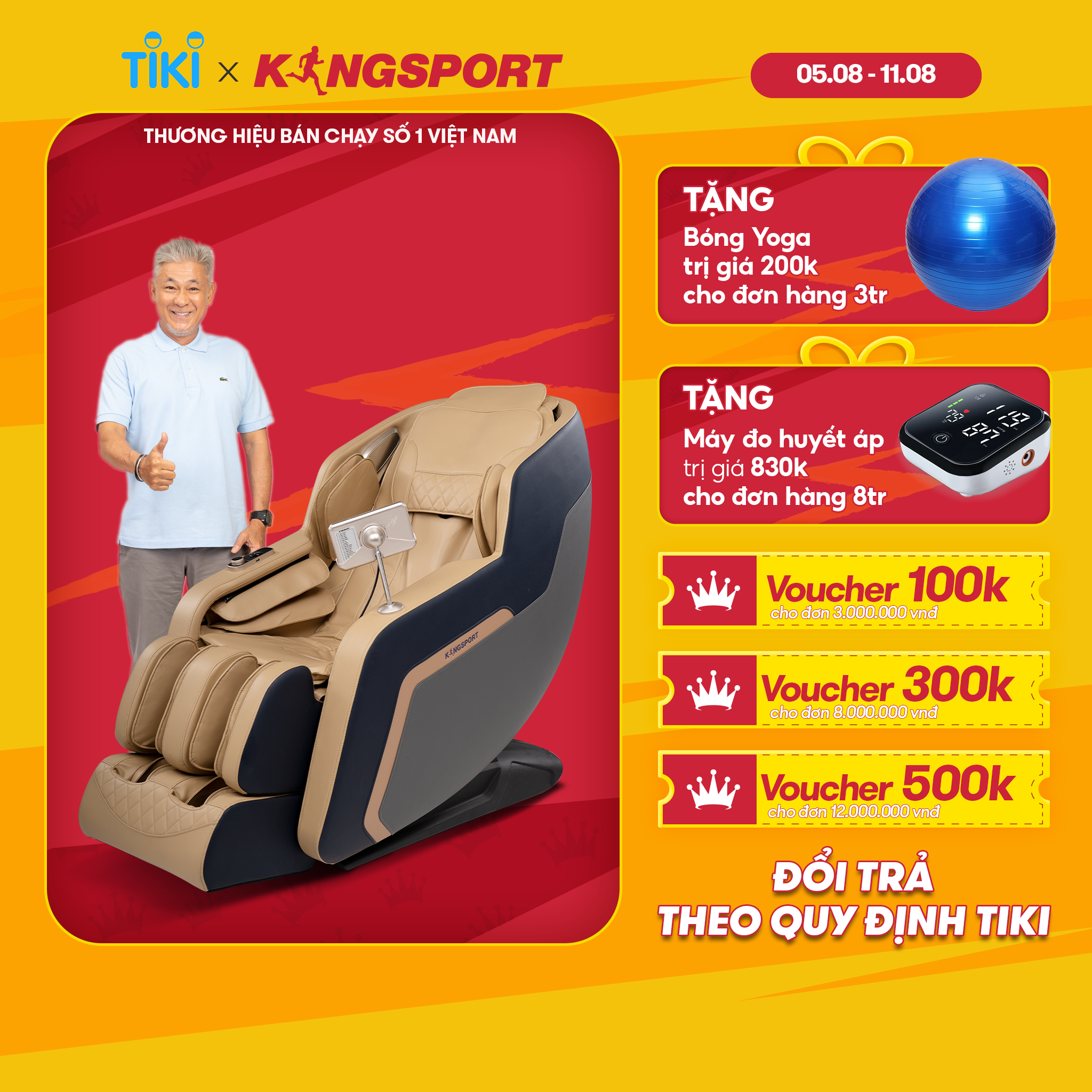 Ghế massage toàn thân cao cấp KINGSPORT G87 hệ thống con lăn 3D hiện đại, điều khiển bằng giọng nói