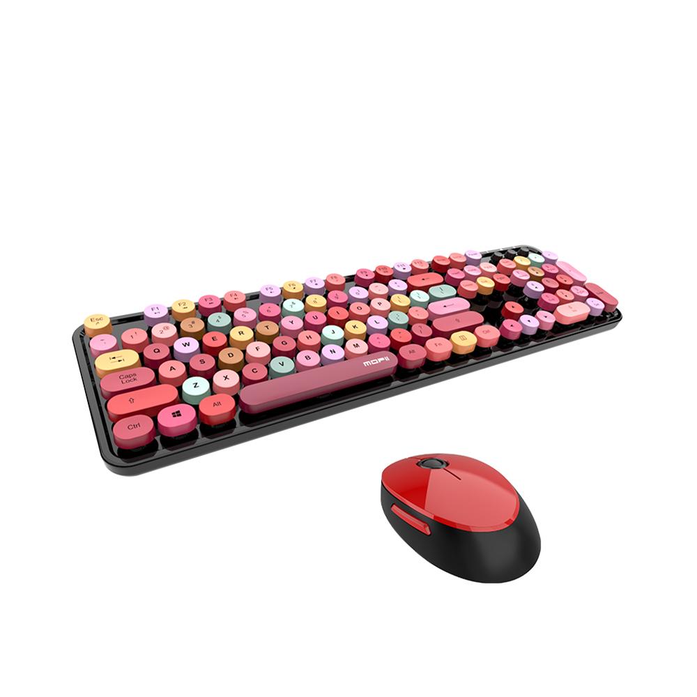 Bộ bàn phím không dây Mofii Sweet Keyboard Combo Màu hỗn hợp 2.4G cho máy tính xách tay PC