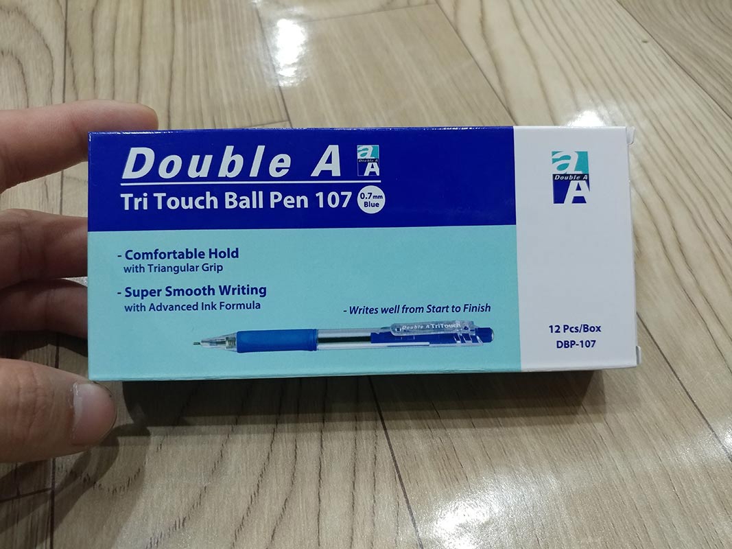 Hộp 12 Viết Bi TriTouch DBP-107-B - Mực Xanh