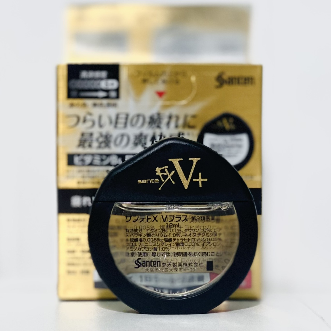 Nước Nhỏ Mắt Santen Fx V+ Nhật Bản 12ml - 1 hộp
