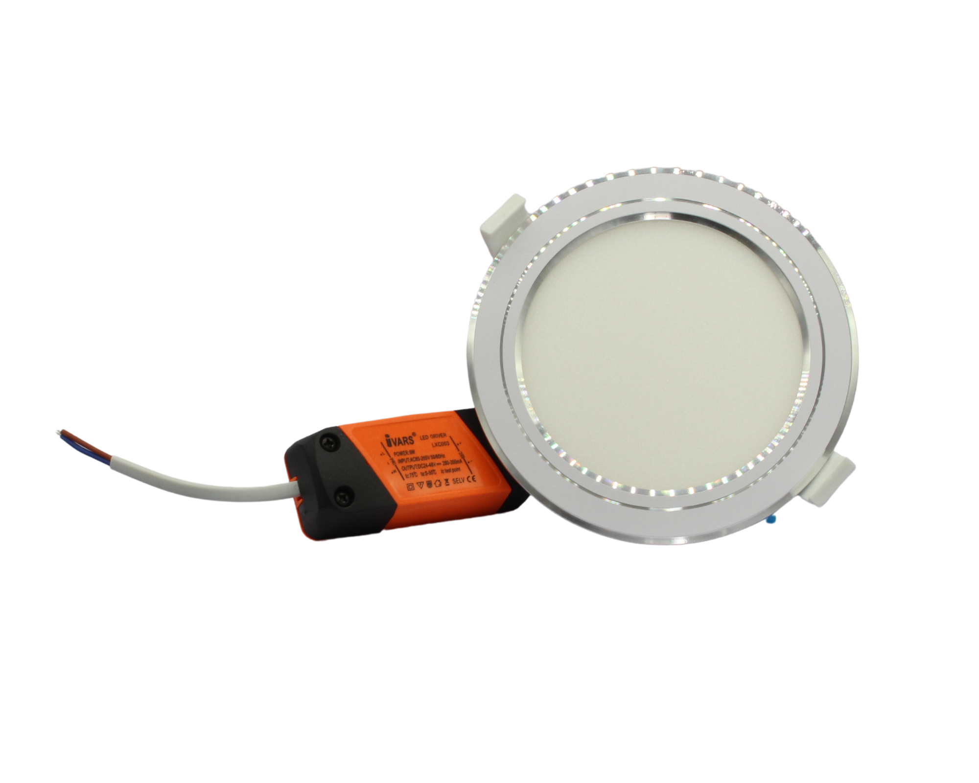 Hình ảnh Đèn LED SLIM DOWNLIGHT Thương Hiệu IVARS - Công Suất 9W - Hàng chính hãng - ánh sáng trắng 6500K