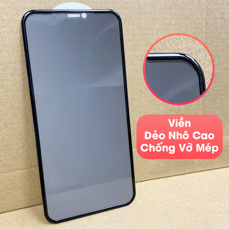 Cường Lực 2 in 1 Chống Nhìn Trộm Chống Vỡ Mép Dành Cho iPhone 13 / 12 Pro Max 11 / 11Pro /11 ProMax / XR / XS / XS Max/ 7 8 Plus - Handtown - Hàng Chính Hãng