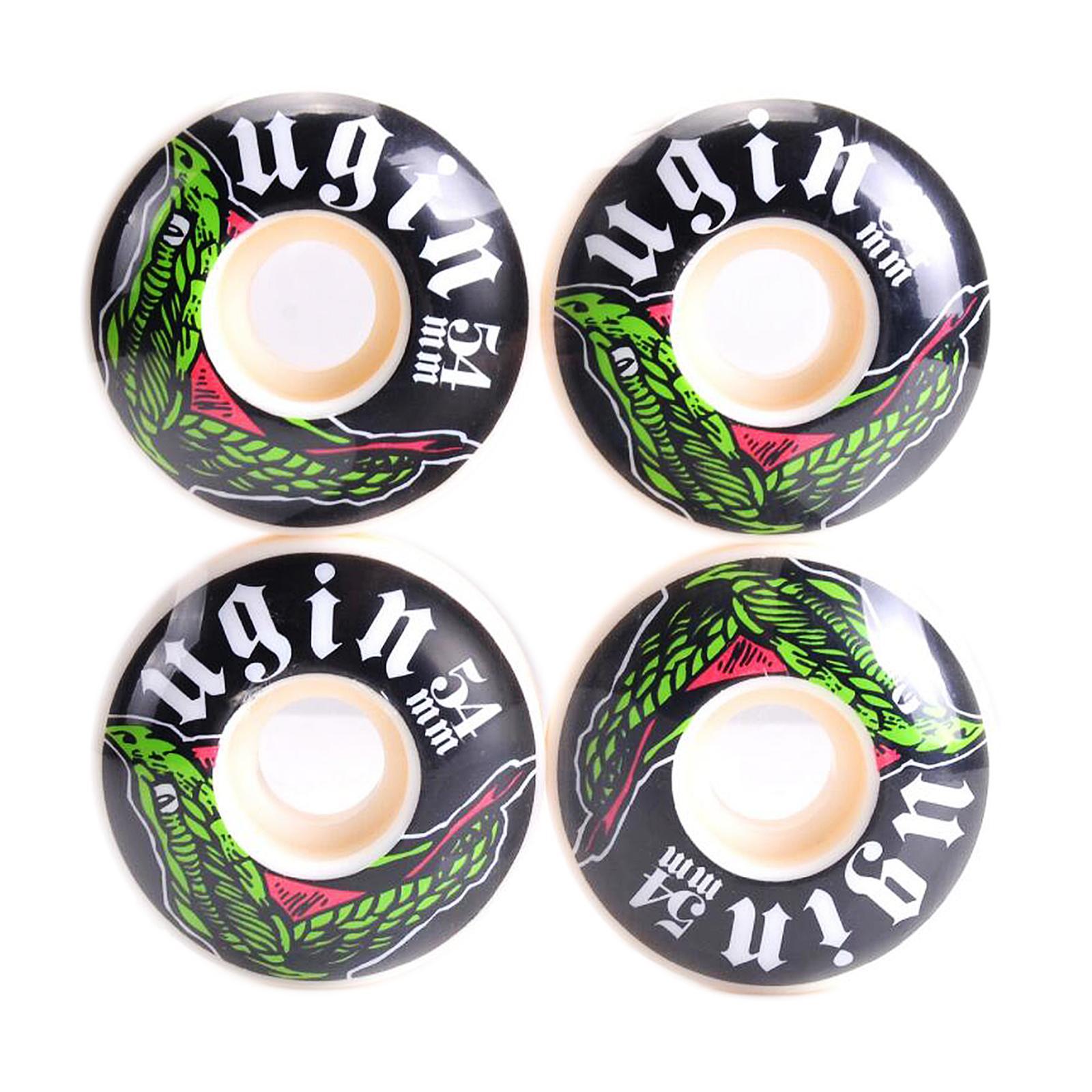 4Pcs PU Skateboard Wheels 54x32mm Longboard Skate Board Roller Wheel