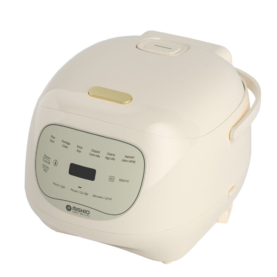 Nồi cơm điện lòng sứ dưỡng sinh 1.2L Mishio MK381 - Hàng chính hãng