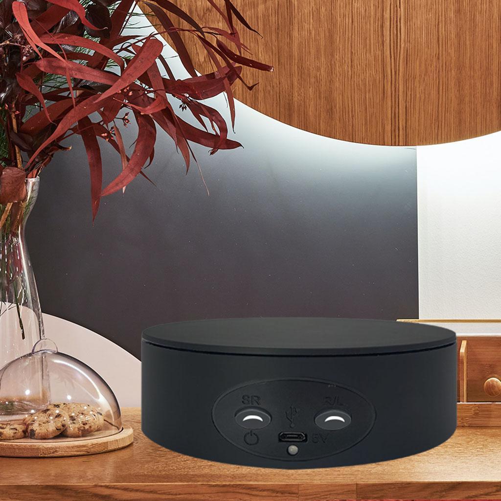 2pcs Electric Rotating Display USB Charging Turntable for Show Stand