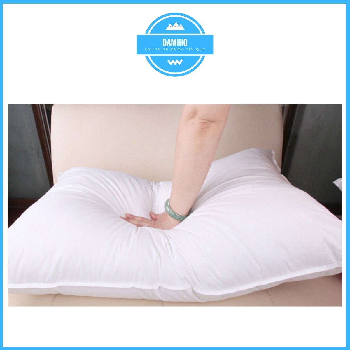 Ruột gối hơi cao cấp 40x60cm có dây kéo giặt được gòn Ruột gối ngủ gối hơi