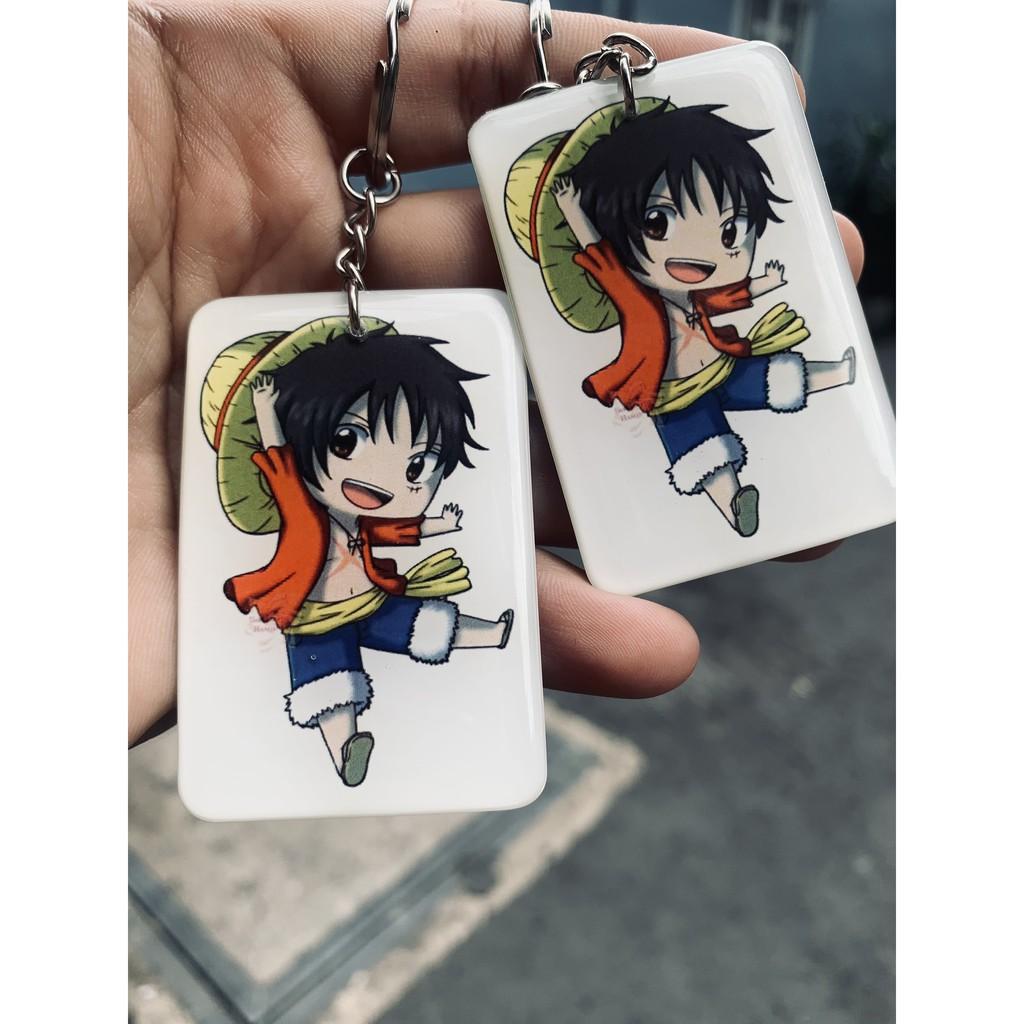 Móc khóa One Piece đảo hải tặc in 2 mặt