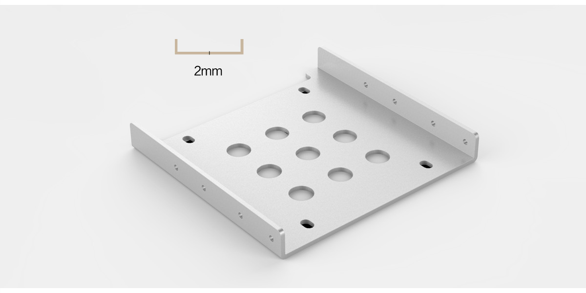 Khay Chuyển Đổi Ổ Cứng (Caddy bay) Orico AC325-1S-V1-SV-BP Từ 2.5" sang 3.5" (Caddy Tray Adapter) - Hàng Chính Hãng