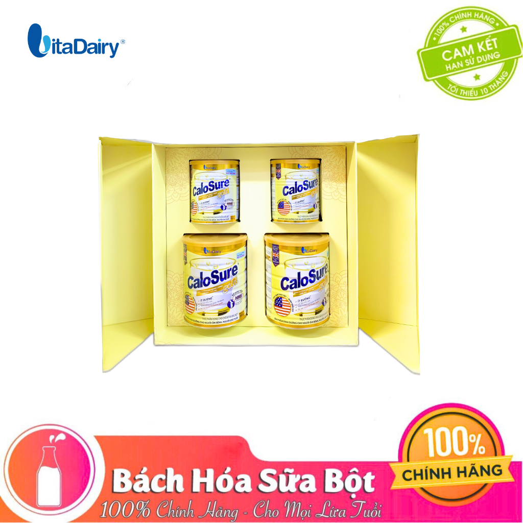 Bộ Hộp Quà Bình An Calosure Gold Ít đường 400g và 900g