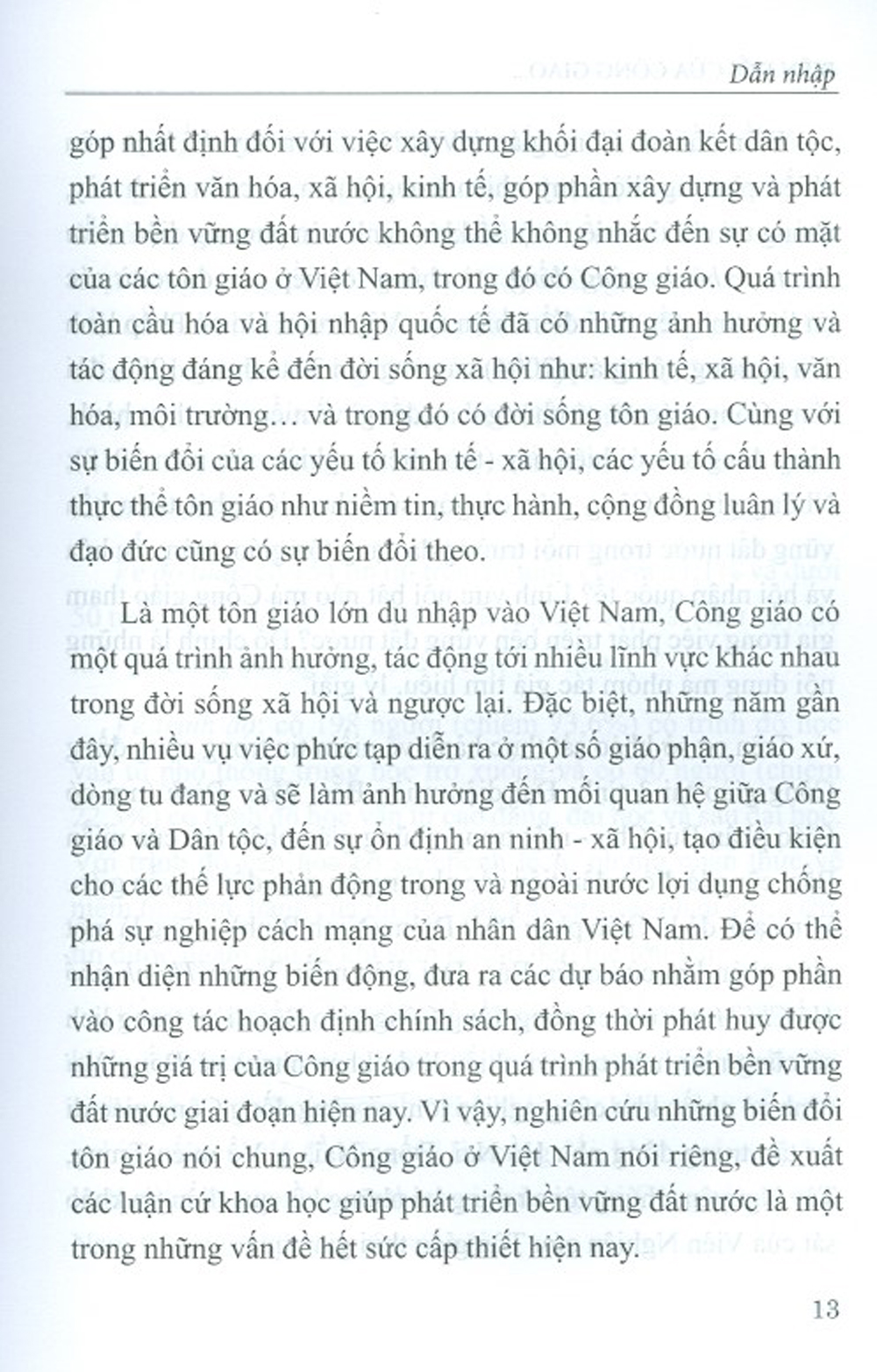 Biến Đổi Của Công Giáo Đối Với Phát Triển Xã Hội Ở Việt Nam Hiện Nay