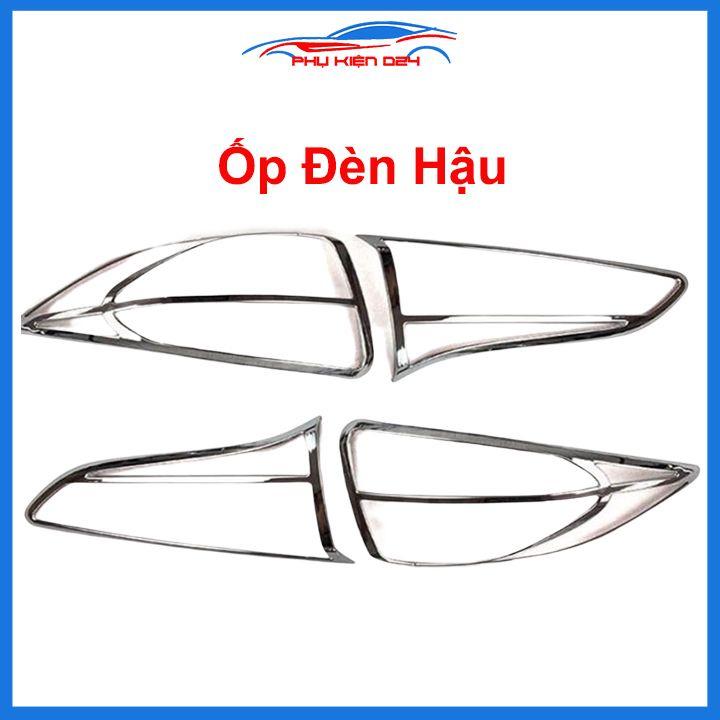 Ốp viền đèn pha hậu mạ crom Tucson 2016-2017-2018-2019-2020-2021 chống trầy trang trí bảo vệ xe