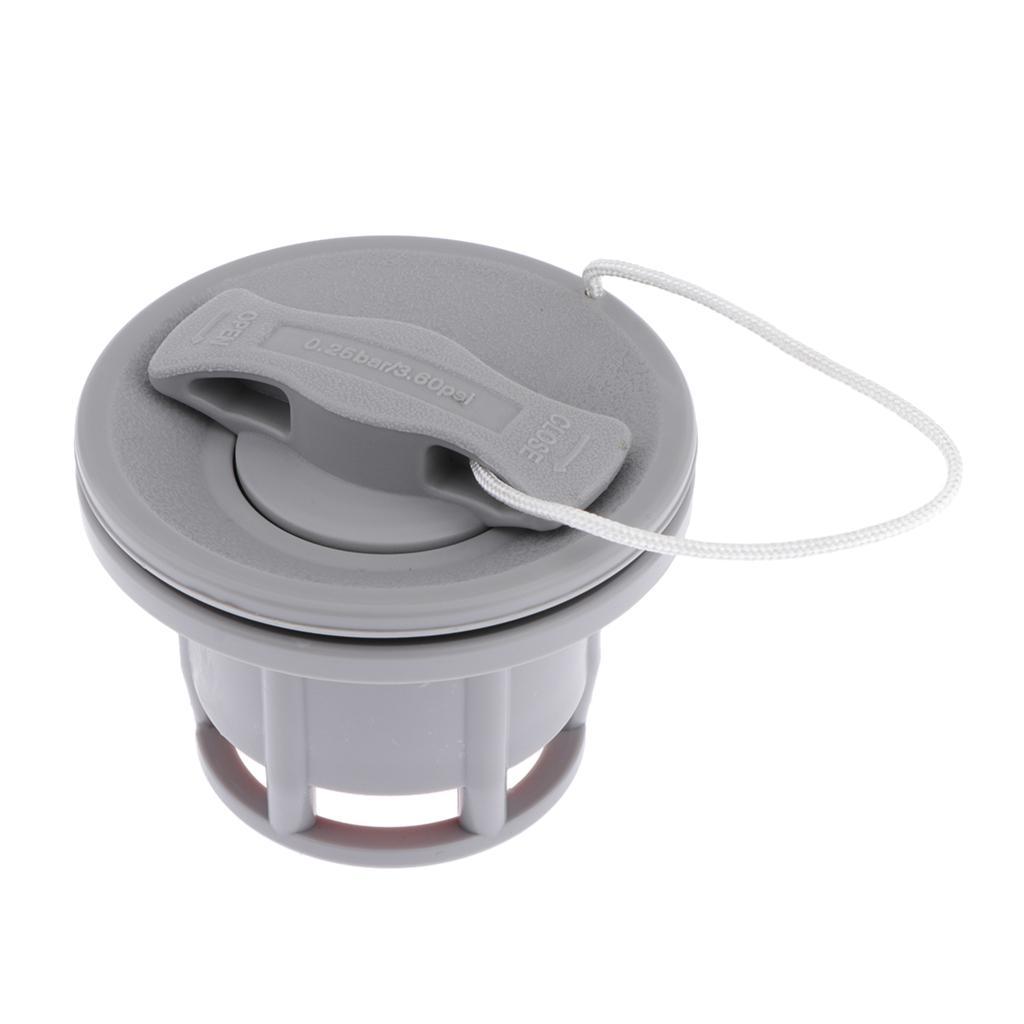 Rubber Boat Kayak Surfboard  Inflatable Boat Air Valve Plug Gray