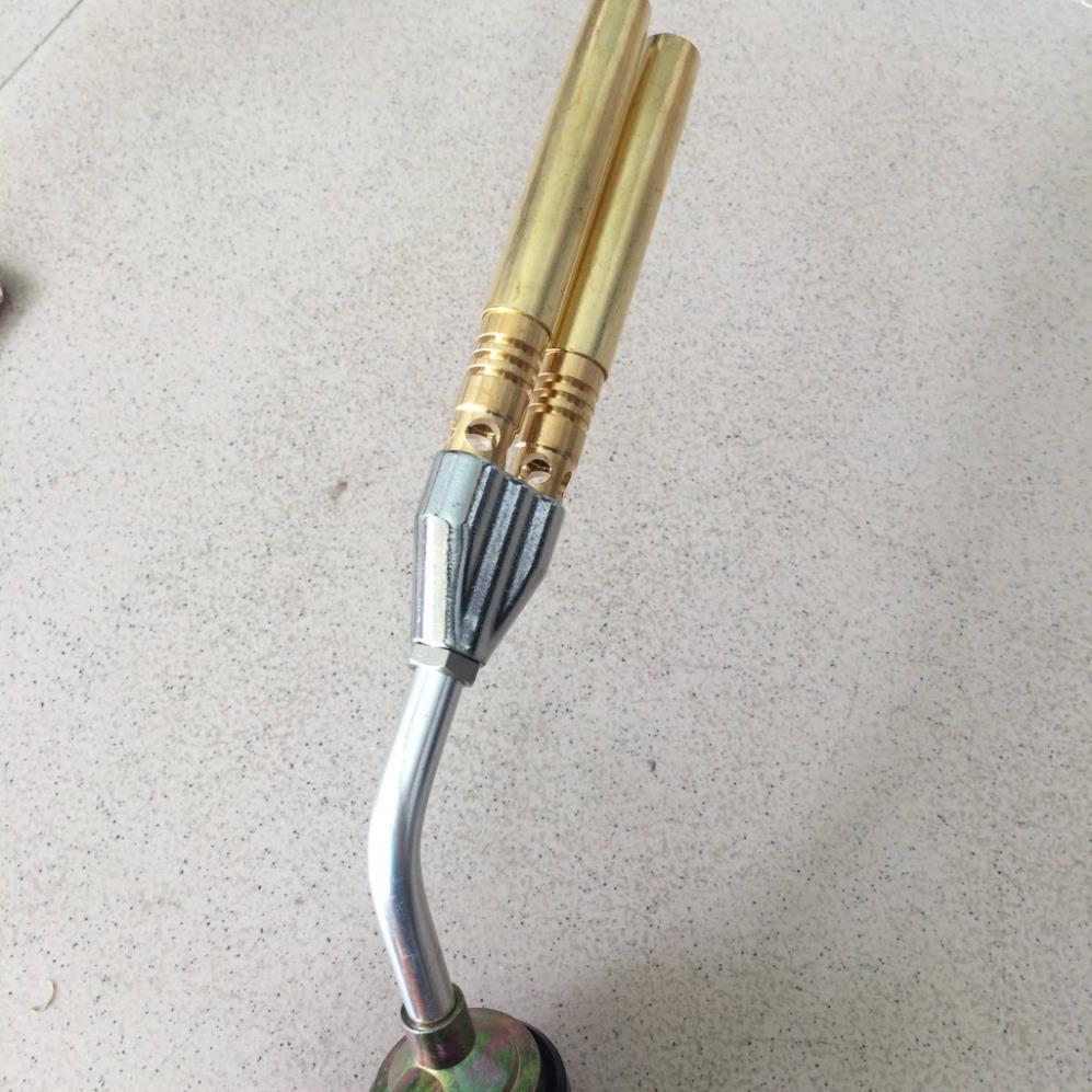 Đèn khò đôi đầu khò gas mini bằng đồng 2 đầu đôi KOVEA KT-2108 - hai mỏ Kovea