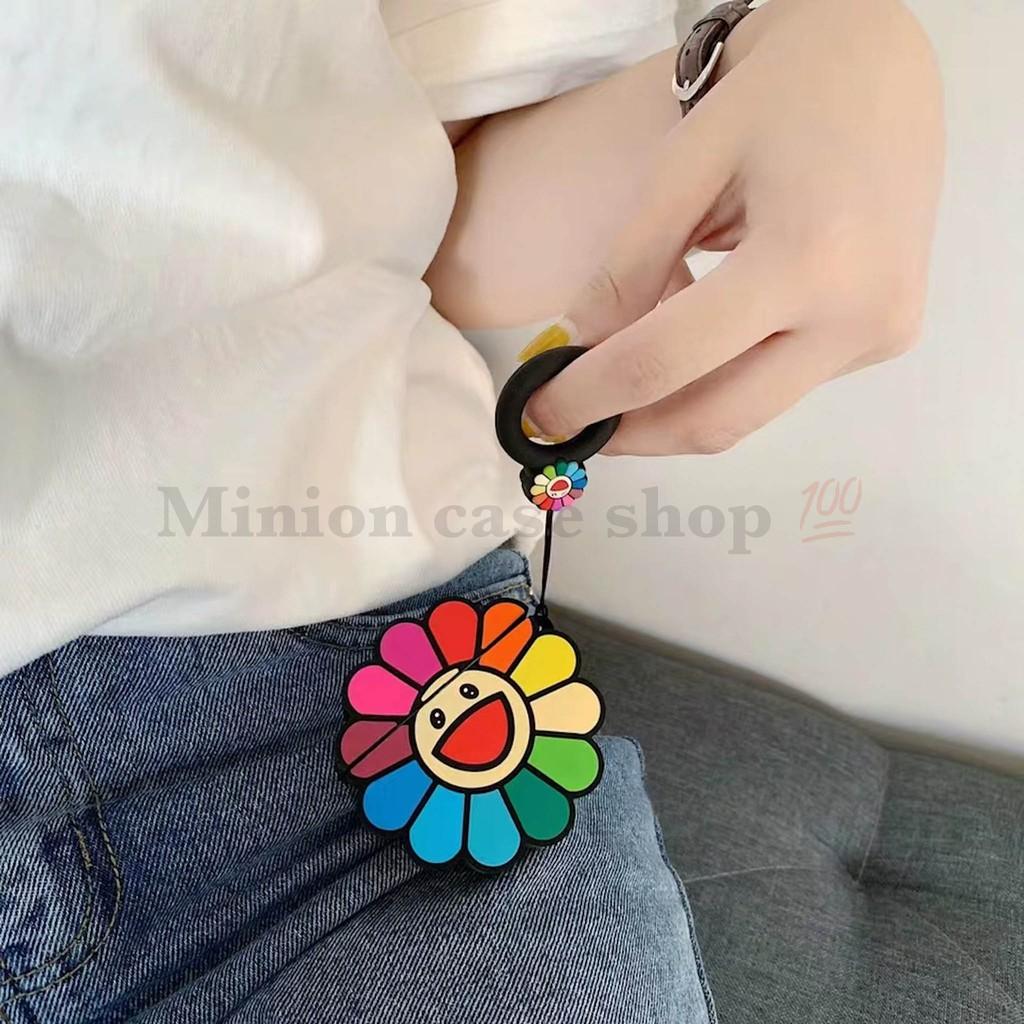 Bao Case Ốp dành cho airpod 1 và 2, tai nghe bluetooth i11,i12, i100, i9s... silicon 3D bông hoa 7 màu cao cấp