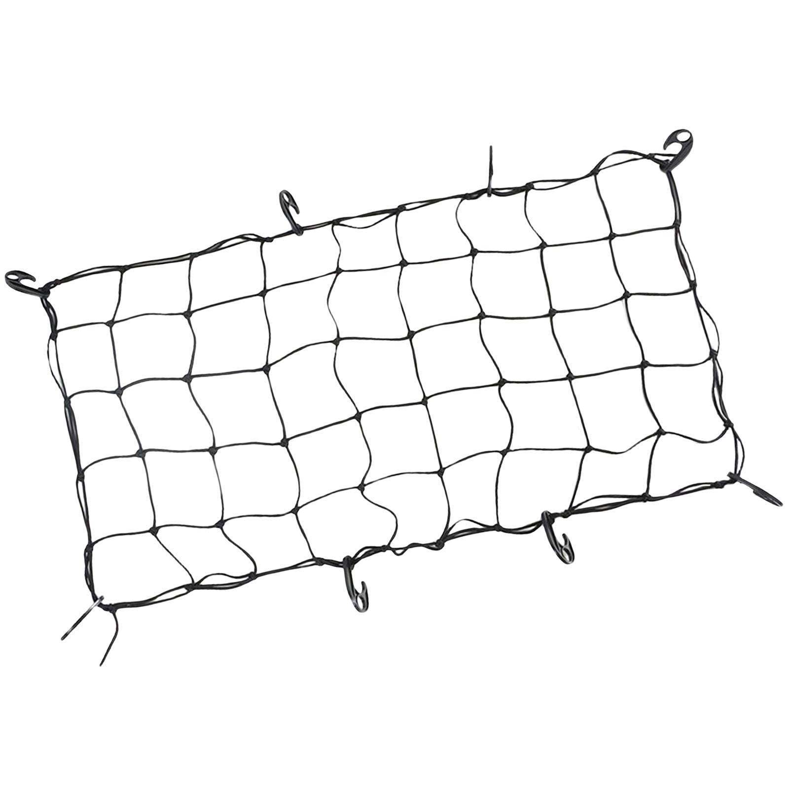 Cargo Net Mesh Organizer Net with 8 Hooks for Car Durable Spare Parts