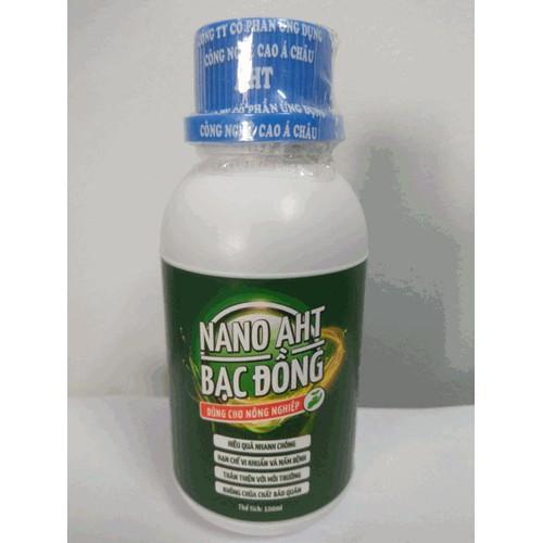 Nano AHT bạc đồng hạn chế vi khuẩn và nấm bệnh cho cây trồng - chai 100ml
