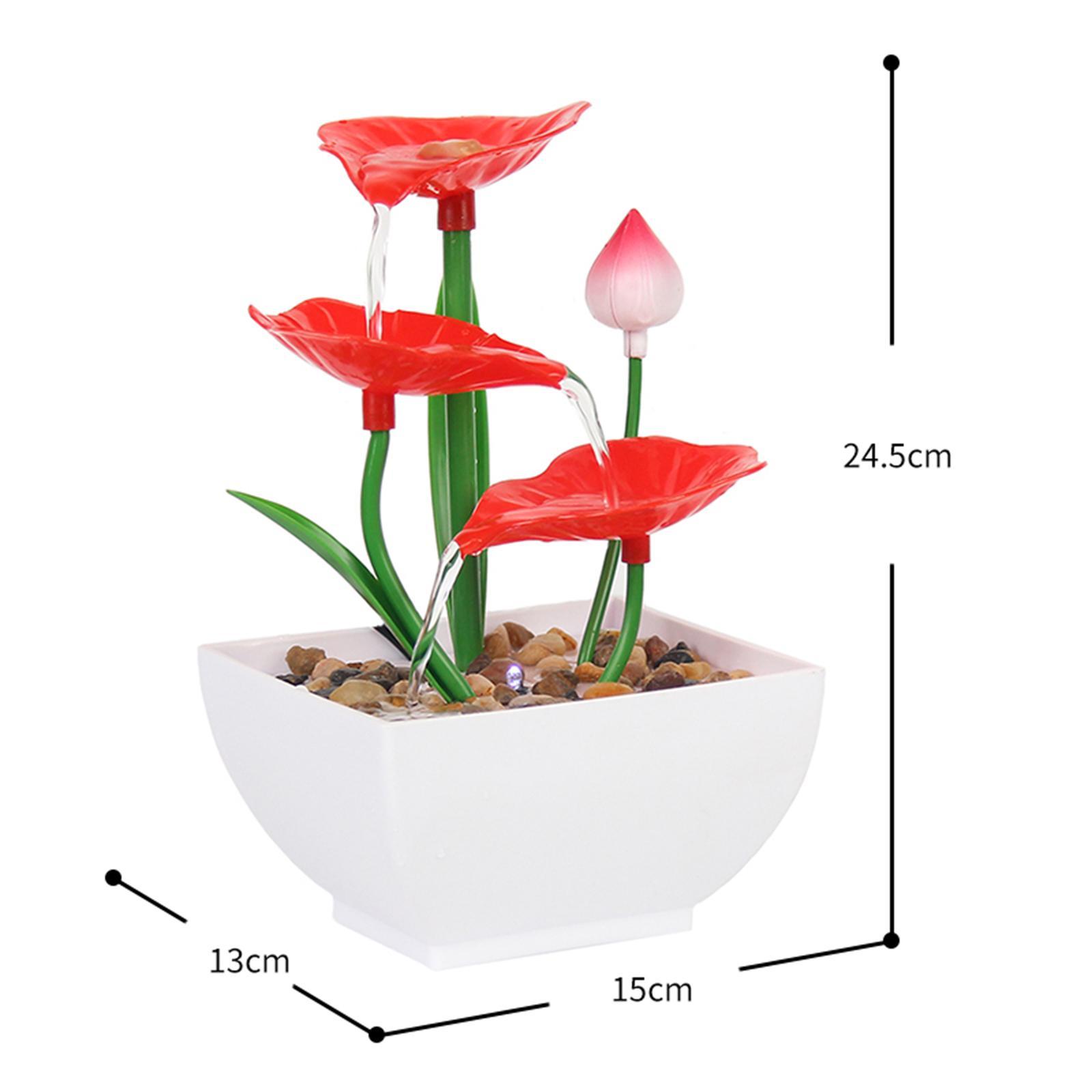 Relaxation Tabletop Fountain with Pump for Indoor Feng Shui Decoration Gift