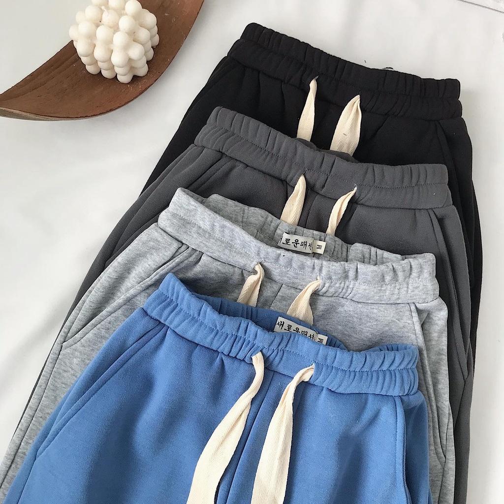 Quần Jogger Nỉ Nữ Nhiều Màu Jezu Jogger Thun Dây Rút Phong Cách Basic Hàn Quốc Cá Tính Chất Vải Dày Dặn Cực Đẹp 2815