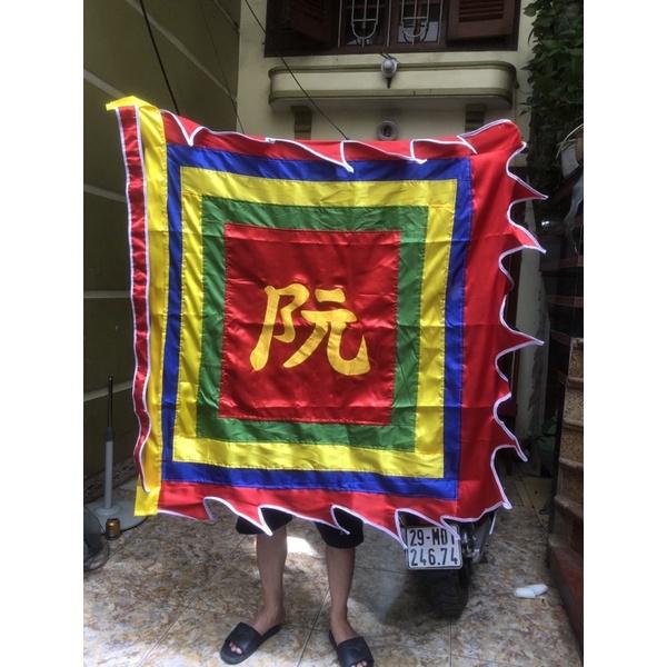 Cờ thần thêu chữ dòng họ, cờ thần thêu chữ dòng họ Nguyễn 1,5 x1,5m