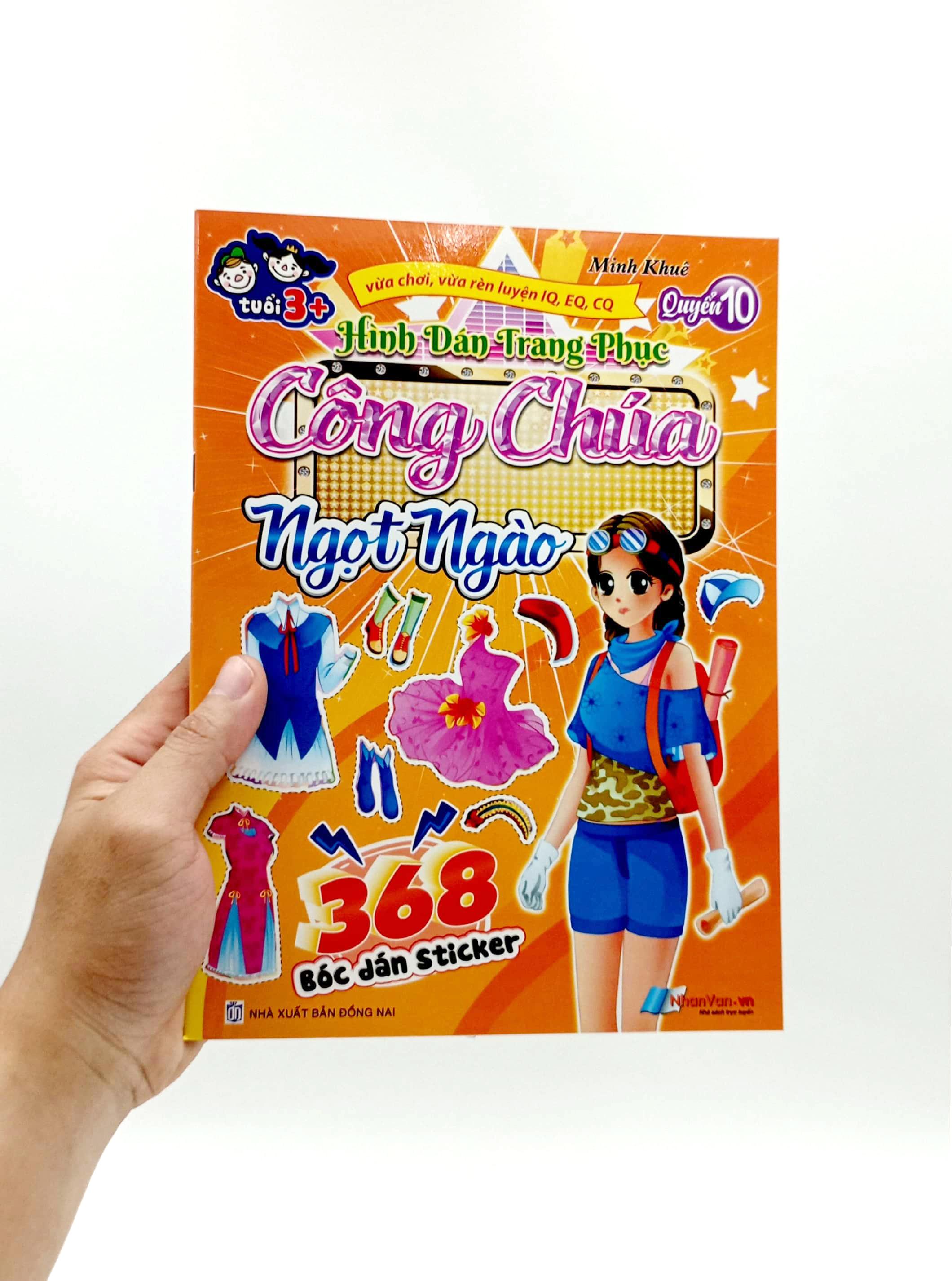 368 Bóc Dán Sticker - Hình Dán Trang Phục Công Chúa - Quyển 10 - Ngọt Ngào