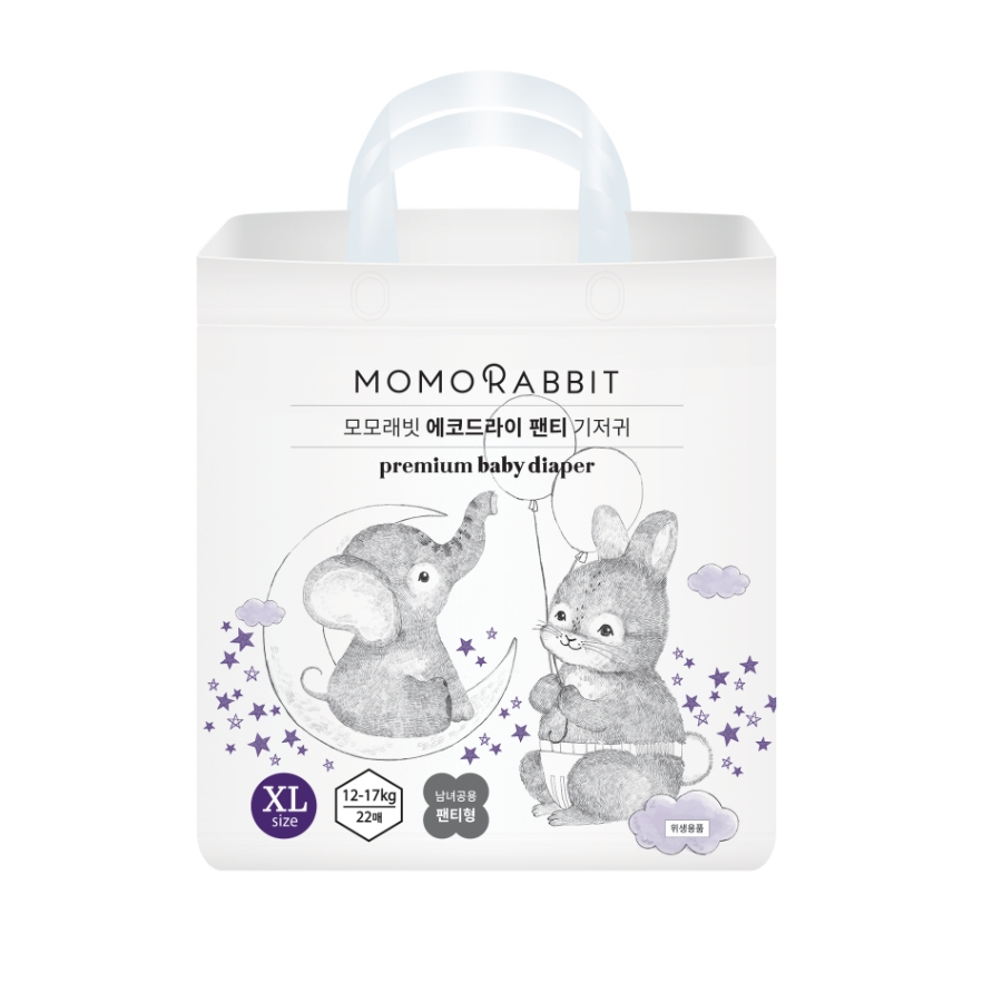 Bỉm quần ban đêm Momo Rabbit Baby Panty Diapers size XL