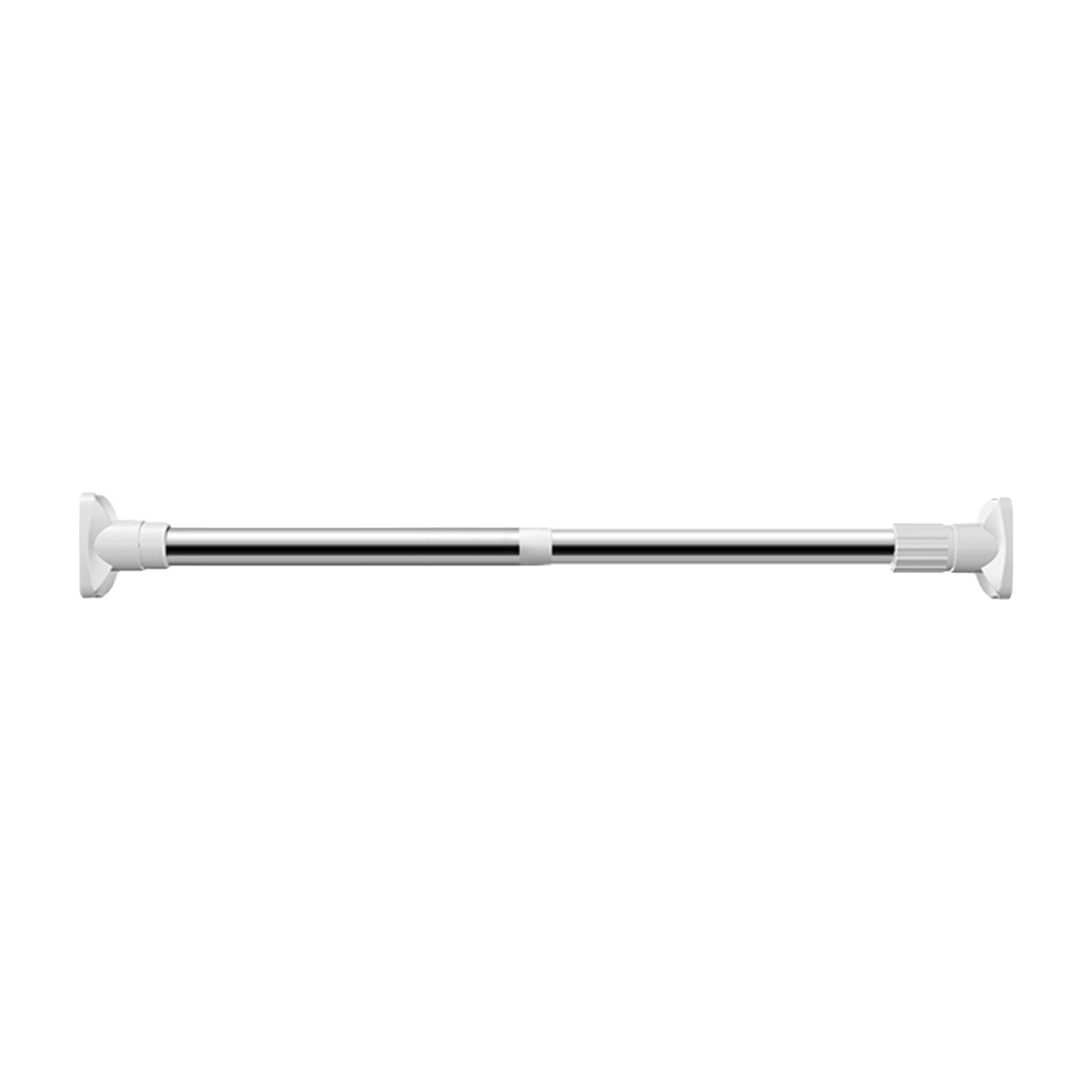 No Drilling Tension Curtain Rod 26-42 Inch Extendable Curtain Rod No Rust Bath Closet Hanging Pole for Window Bathroom