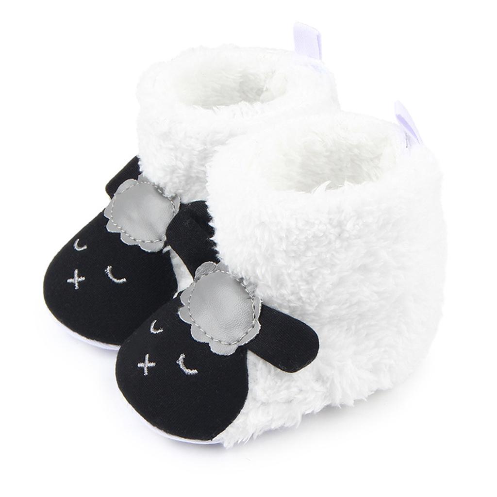 Cute Cartoon Animal Unisex Kids Fleece Shoes Baby