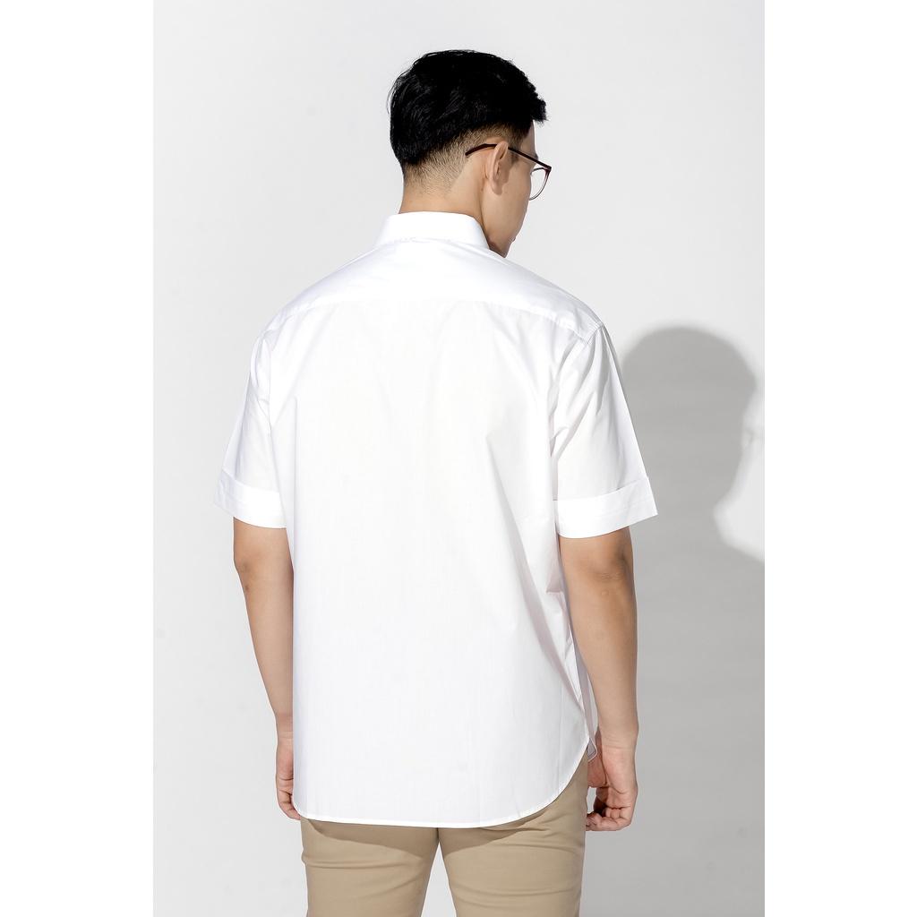 Áo sơ mi tay ngắn, cổ POINT COLLAR. LOOSE form - Routine 10S21SHS004