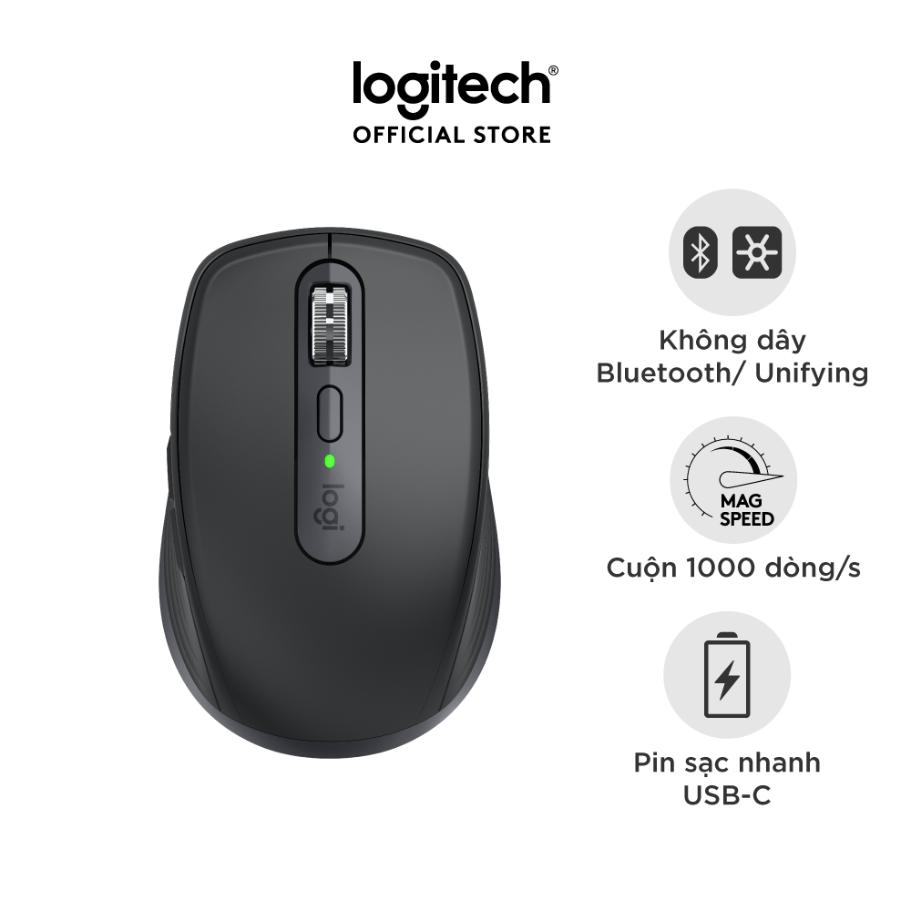 Chuột không dây Bluetooth Logitech MX Anywhere 3 - Màu