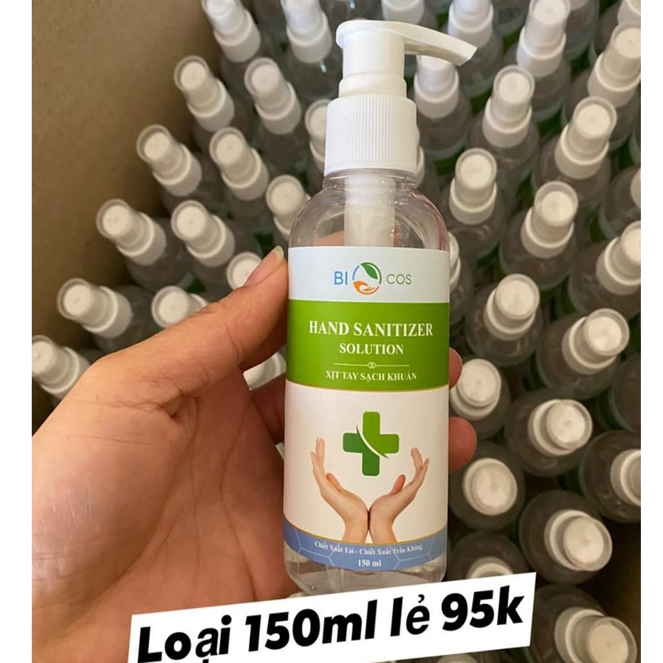 COMBO 2 CHAI XỊT RỬA TAY SẠCH KHUẨN BIOCOS HAND SANITIZER SOLUTION CHAI 150ML*2(Shop giao màu ngẫu nhiên)