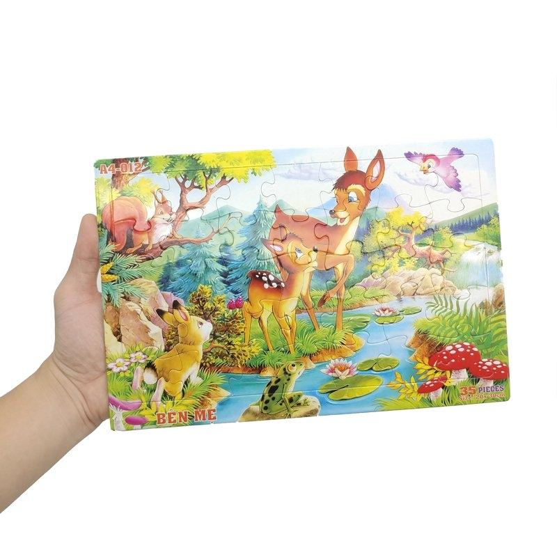 Bộ Xếp Hình Khổ A4 Puzzle Minh Châu 35-012 - Bên Mẹ (35 Mảnh Ghép)