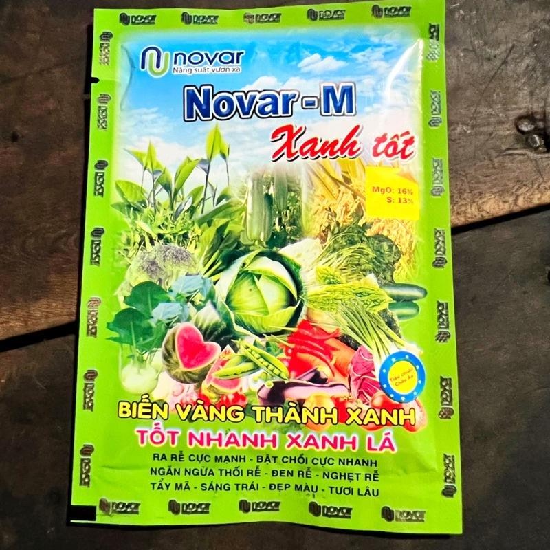 10 GÓI PHÂN BÓN XA LÁ NOVAR-MAG GÓI 50G CHỐNG VÀNG LÁ, GÂN XANH