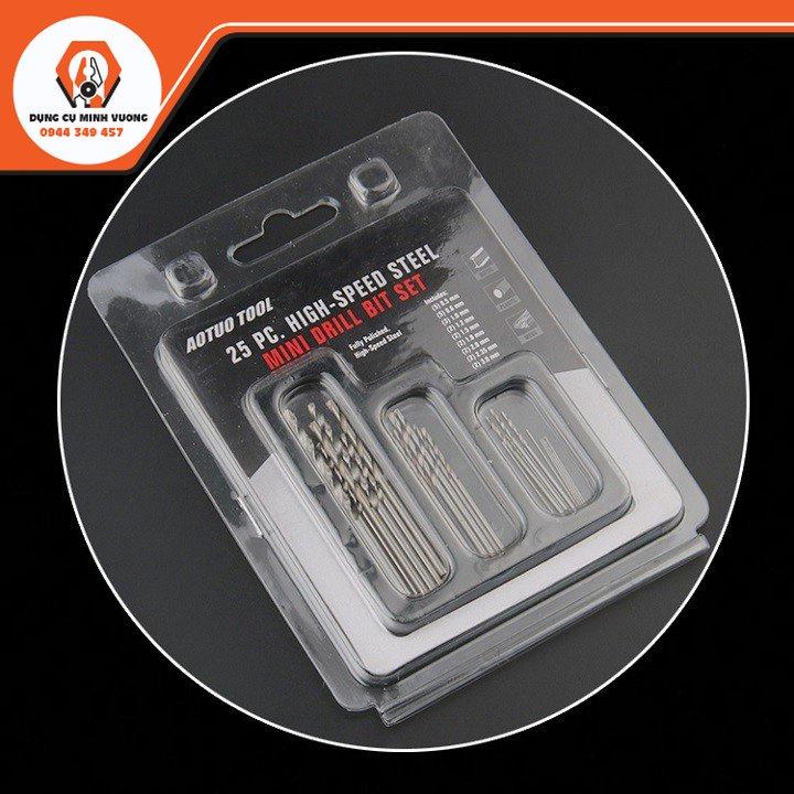 BỘ 25 MŨI KHOAN SẮT MINI TIỆN DỤNG - DIY582