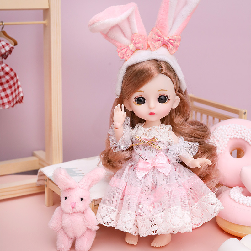 Búp bê barbie BJD mô hình búp bê 3D cao cấp có 11 khớp đồ chơi cho bé gái  Quà sinh nhật cho trẻ em